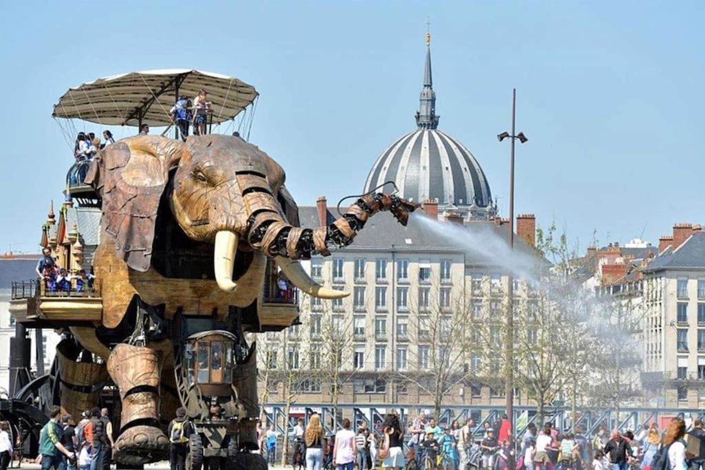 Grande Chambre Independante, Charme, Calme Sur Jardin, Nantes Centre, Acces Prive Par Escalier De L'Immeuble, Sdb & Wc Prives, 10 Minutes Gare Et Palais Des Congres Eksteriør billede